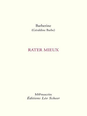 cover image of Rater mieux